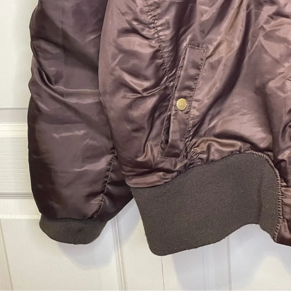 Vintage South Pole Women’s Faux Fur Trim Hooded Jacket Brown Size 3X